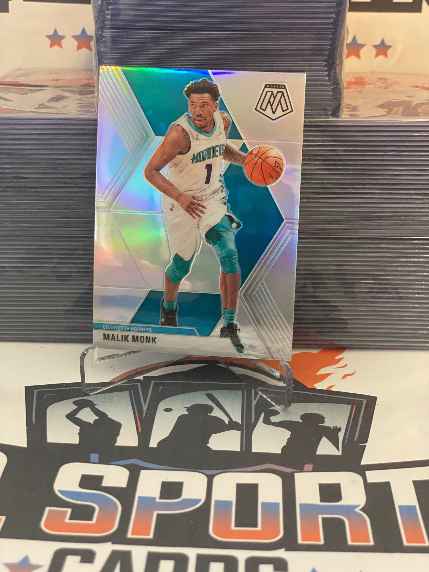 2019 Panini Mosaic (Silver Prizm) Malik Monk #112