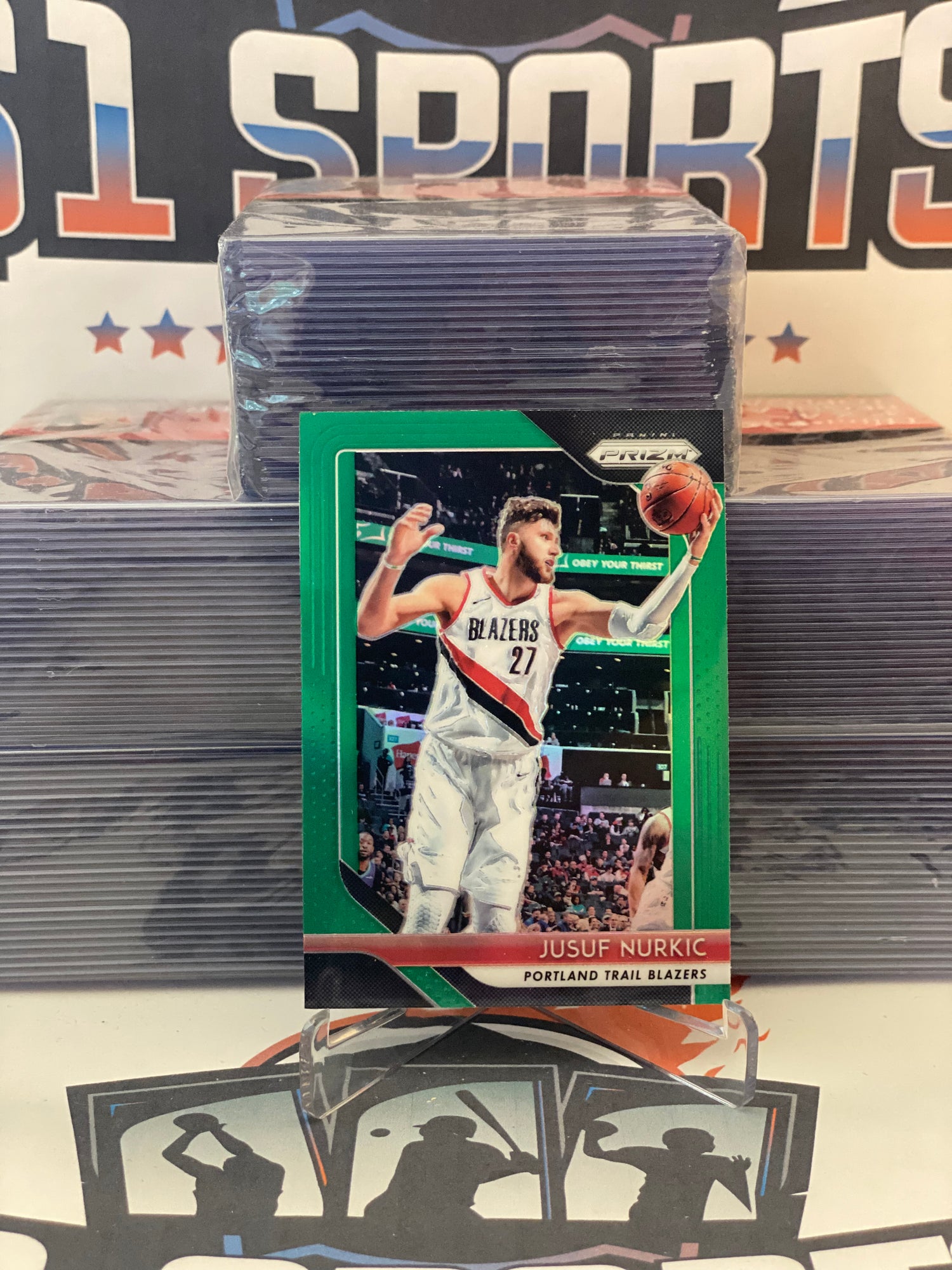 2018 Panini Prizm (Green Prizm) Jusuf Nurkic #121