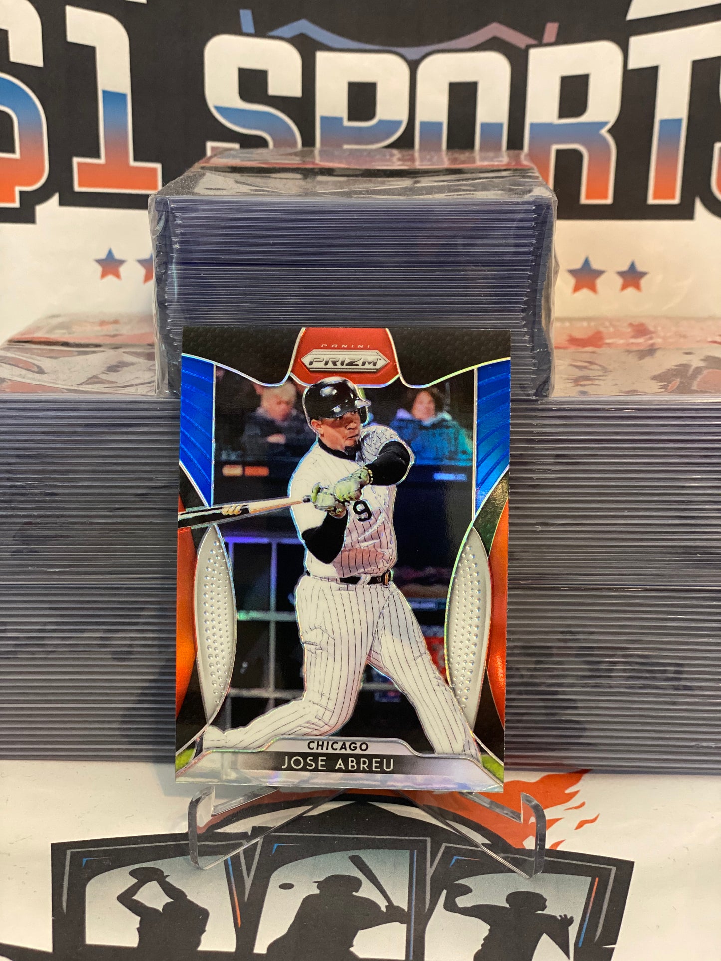 2019 Panini Prizm (Red White Blue Prizm) Jose Abreu #90