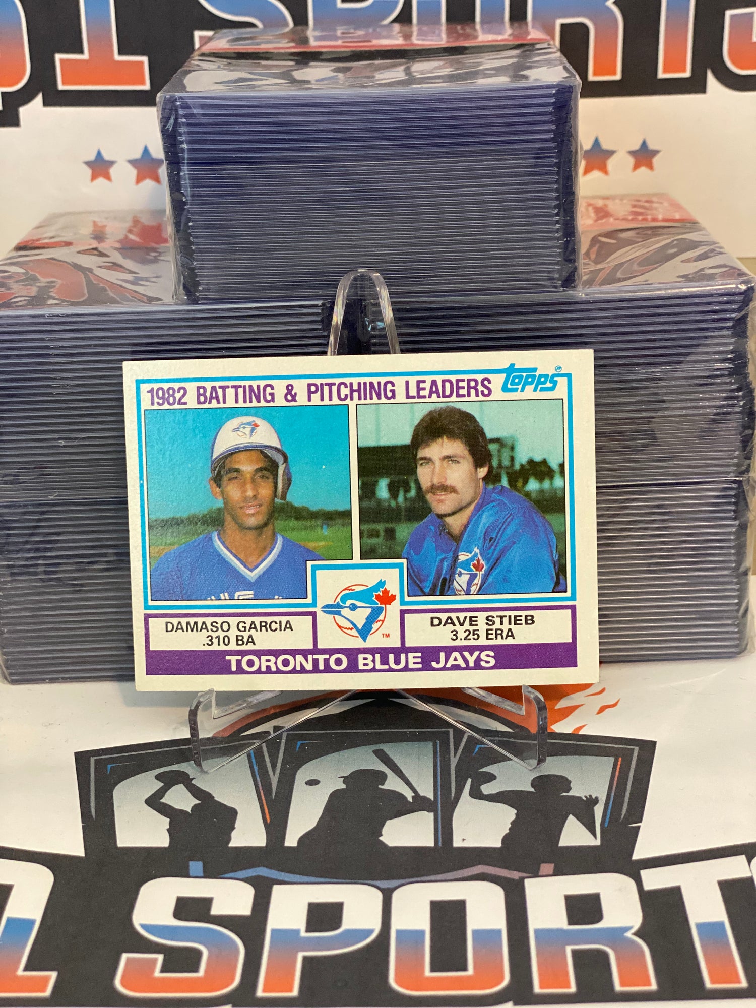1983 Topps (Toronto Blue Jays Team Leaders) Dave Stieb & Damaso Garcia #202