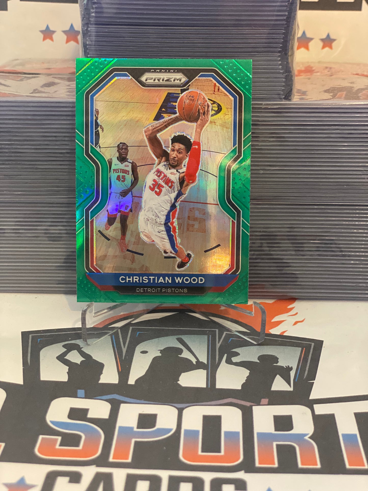 2020 Panini Prizm (Green Prizm) Christian Wood #217