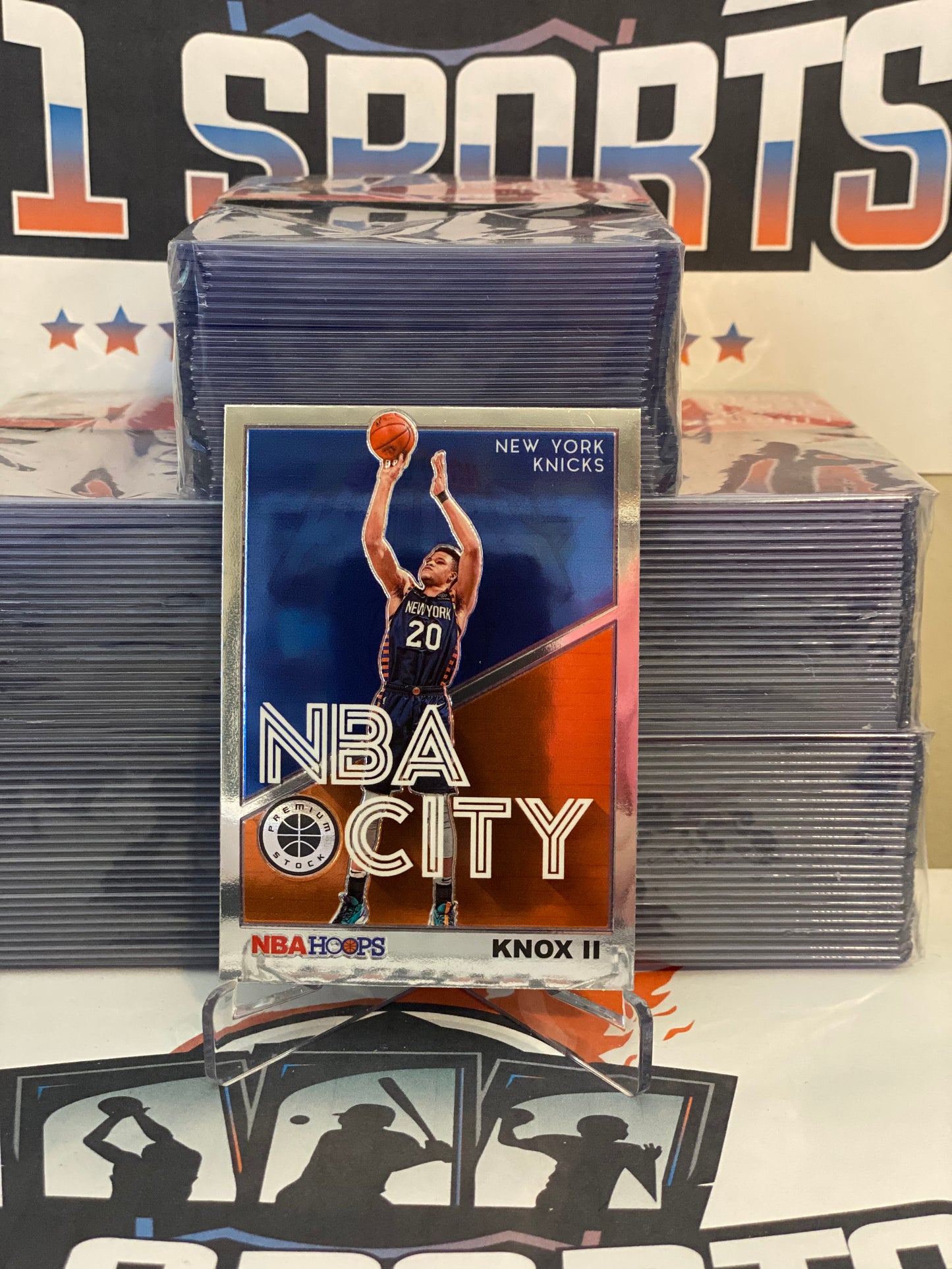 2019 Hoops Premium Stock (NBA City) Kevin Knox II #12