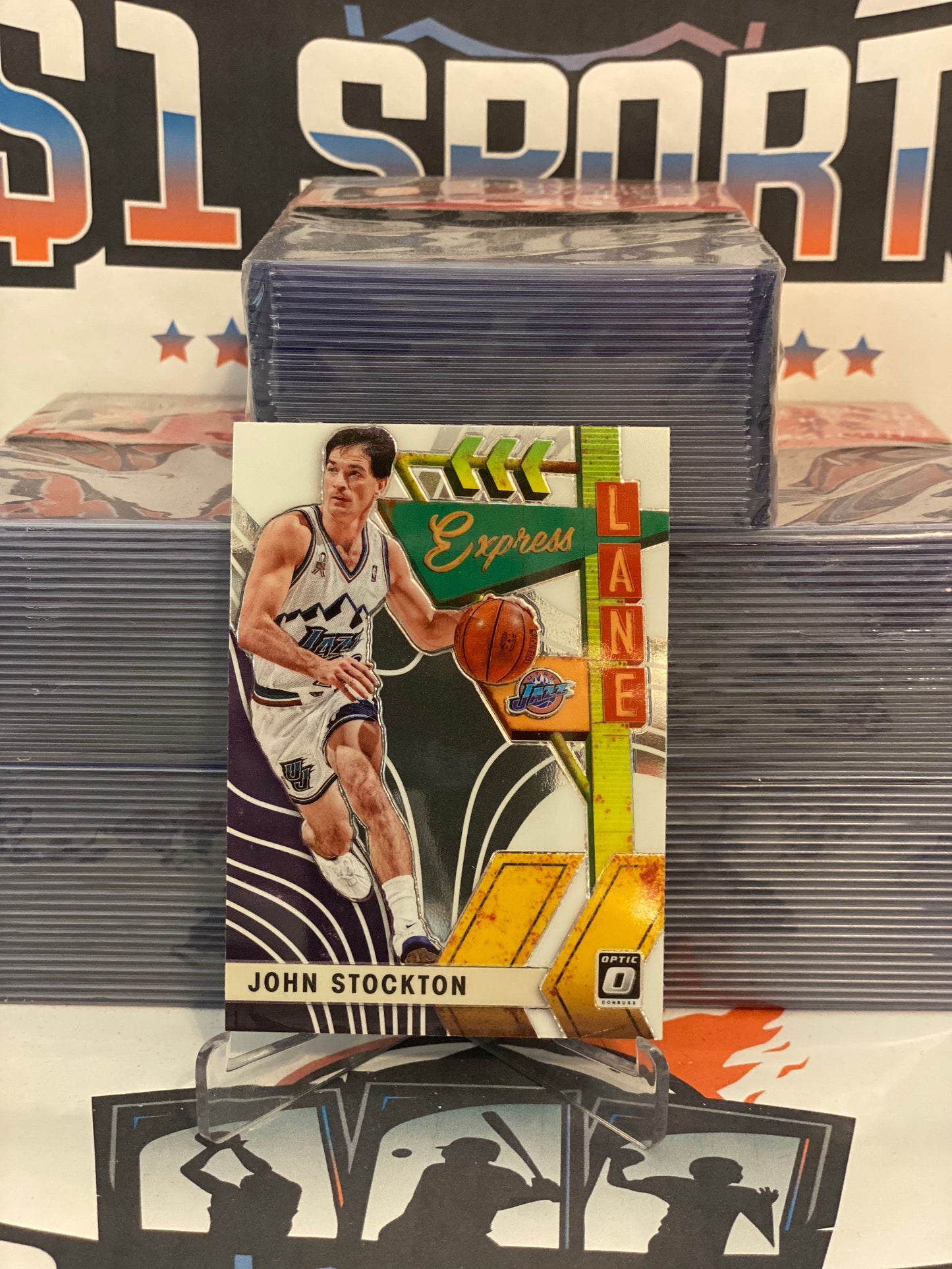 2019 Donruss Optic (Express Lane) John Stockton #8