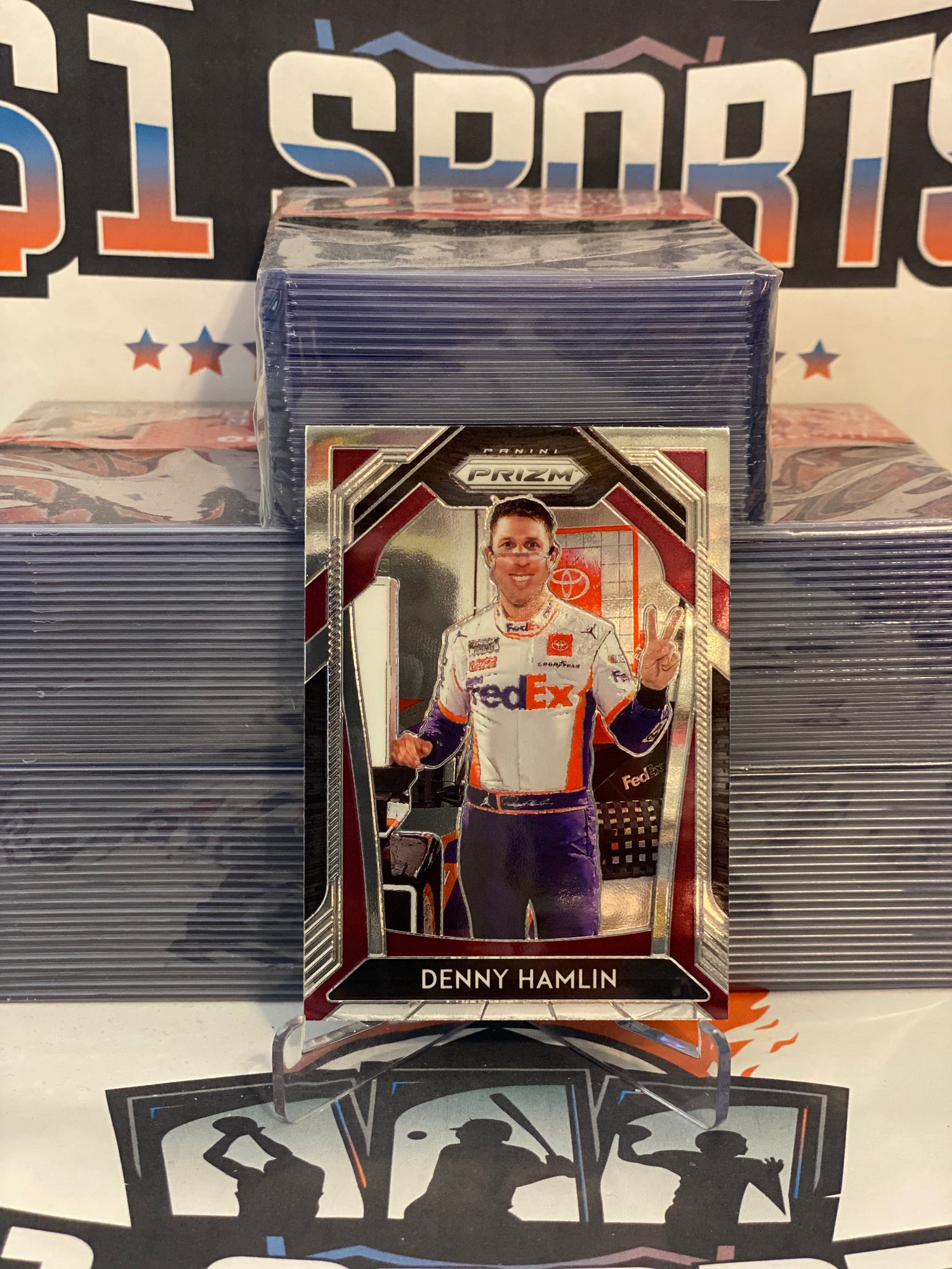 2020 Panini Prizm NASCAR Denny Hamlin #1