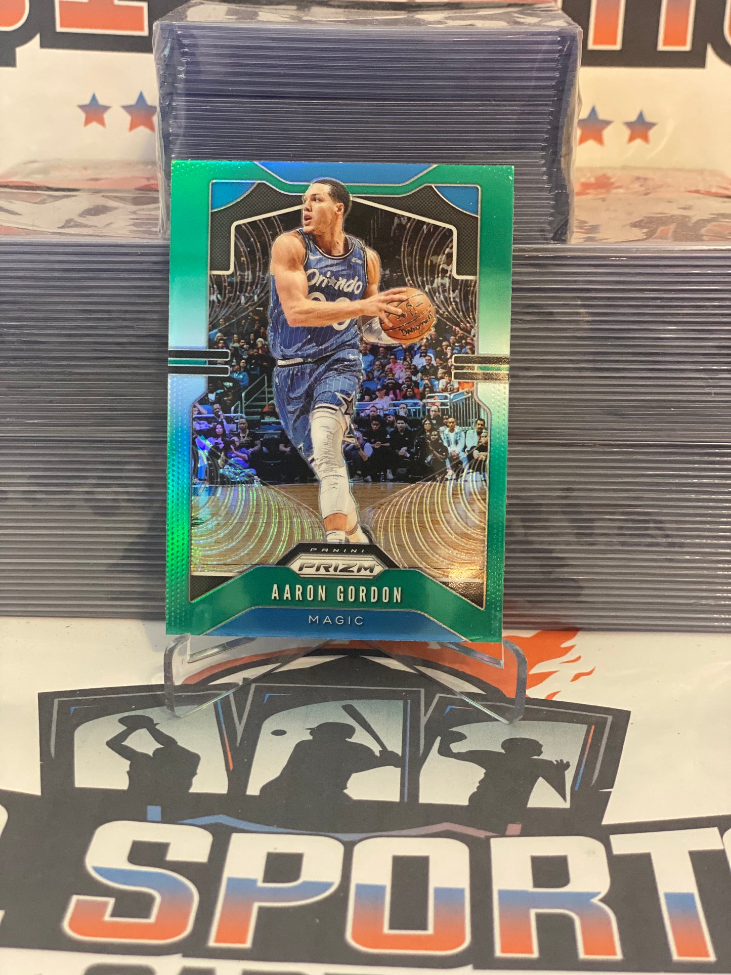 2019 Panini Prizm (Green Prizm) Aaron Gordon #190