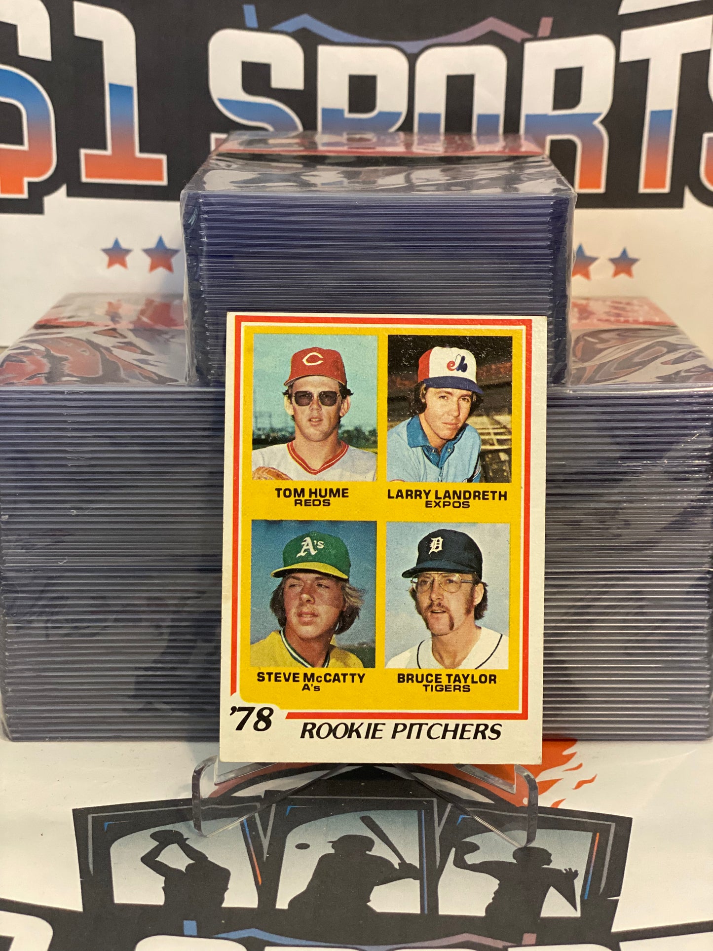 1978 Topps (Rookie Pitchers) Tom Hume, Larry Landreth, Steve McCatty, Bruce Taylor #701