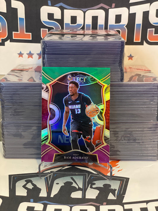 2020 Panini Select (Green White Purple Prizm) Bam Adebayo #8