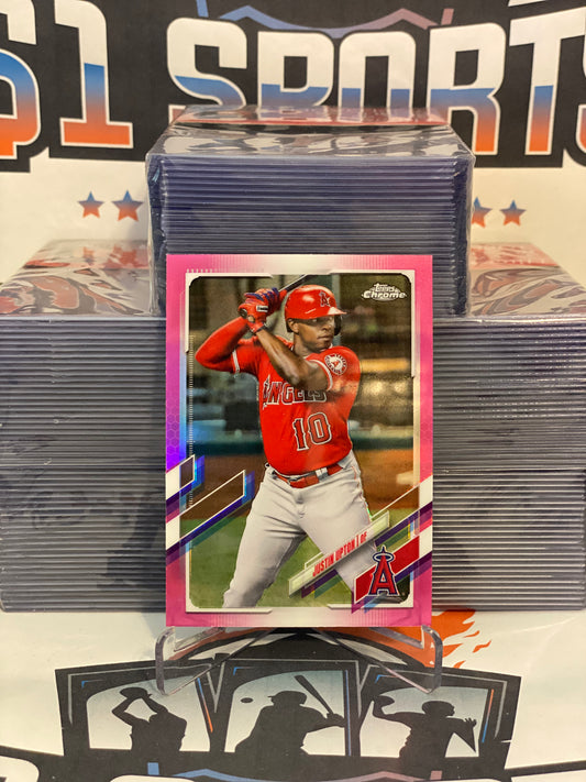 2021 Topps Chrome (Pink Refractor) Justin Upton #201