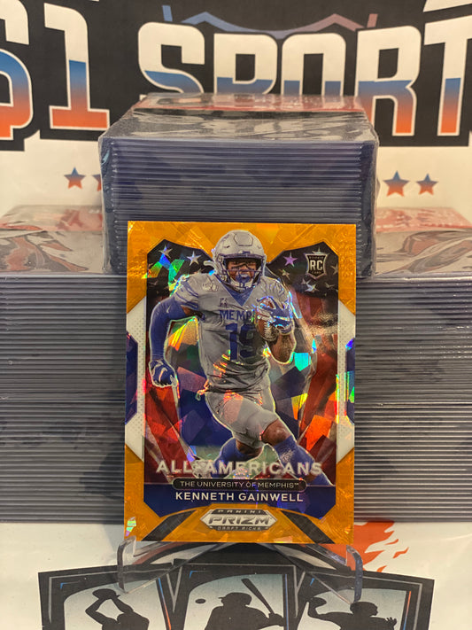 2021 Panini Prizm Draft Picks (Orange Ice Prizm, All-Americans) Kenneth Gainwell Rookie #194