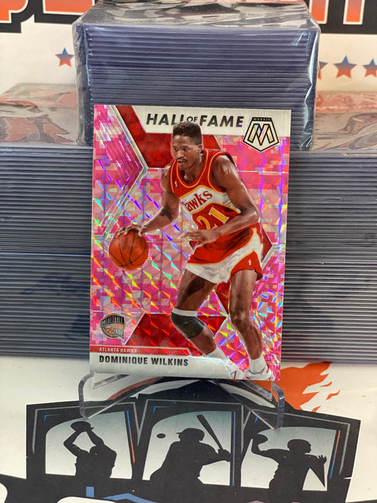 2019 Panini Mosaic (Pink Camo Prizm, Hall of Fame) Dominique Wilkins #294