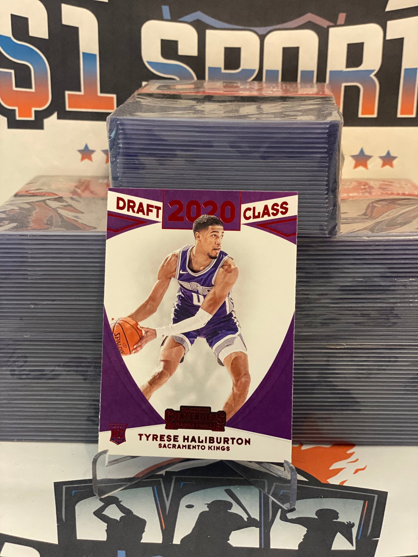 2020 Panini Contenders (Red, Draft Class) Tyrese Haliburton Rookie #21