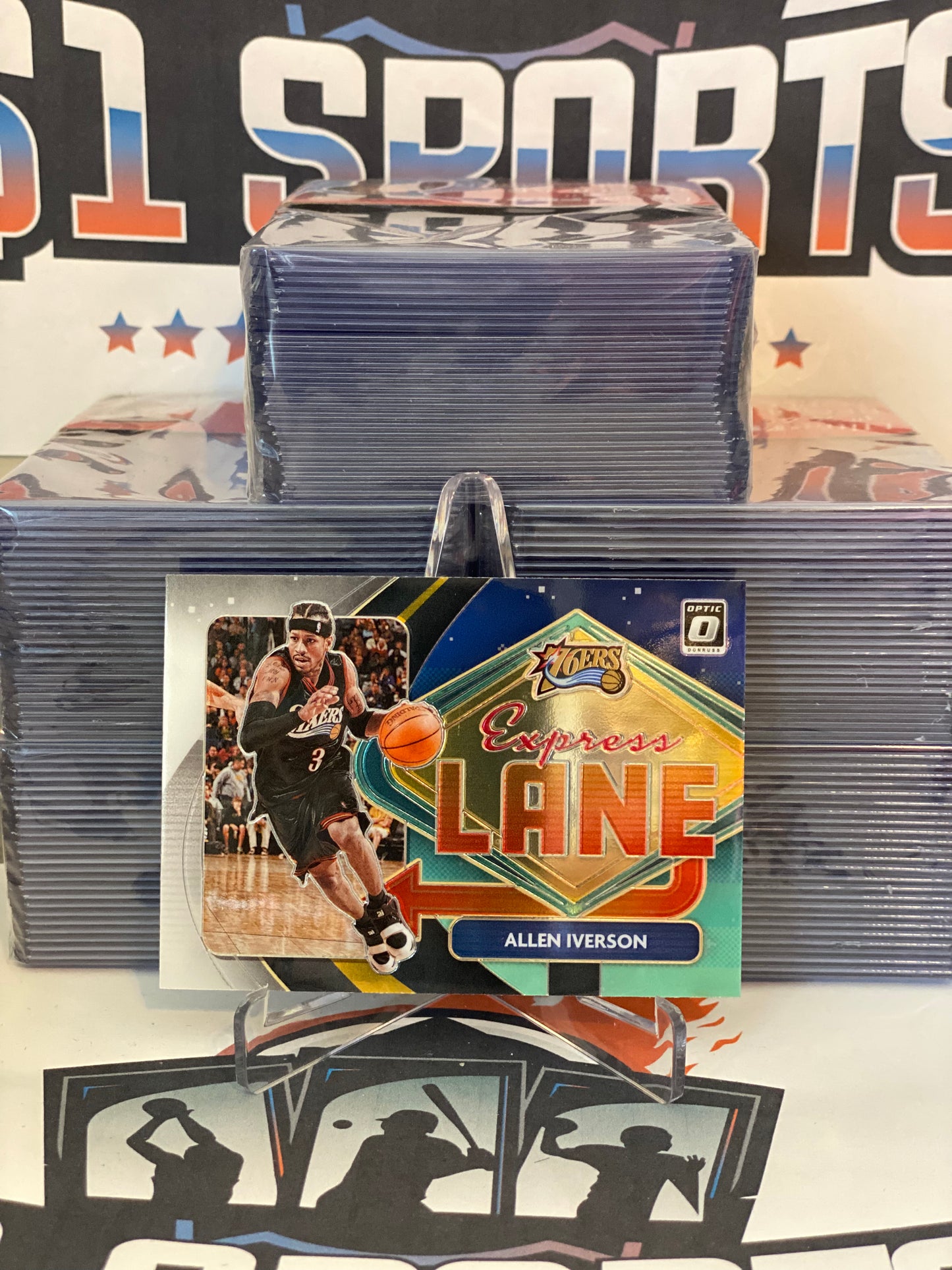 2020 Panini Prizm (Express Lane) Allen Iverson #9