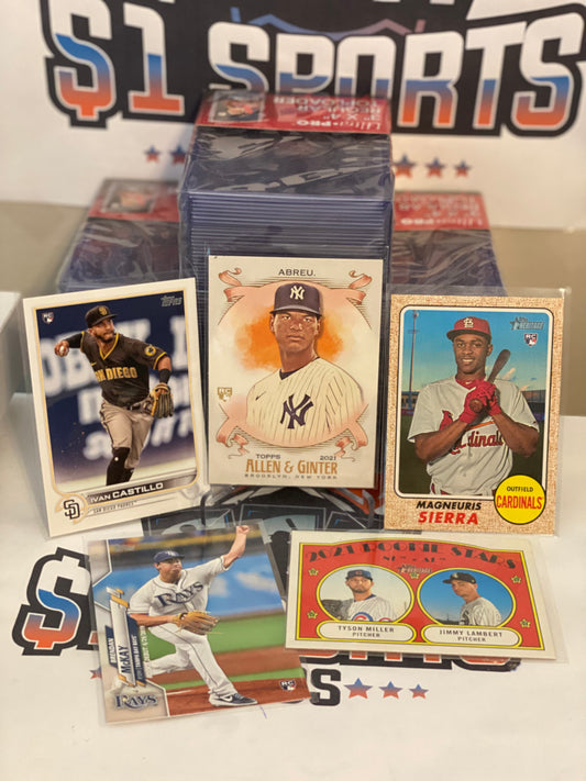 Random MLB Baseball ⚾ Rookie Card 🔥 Mystery Stacks