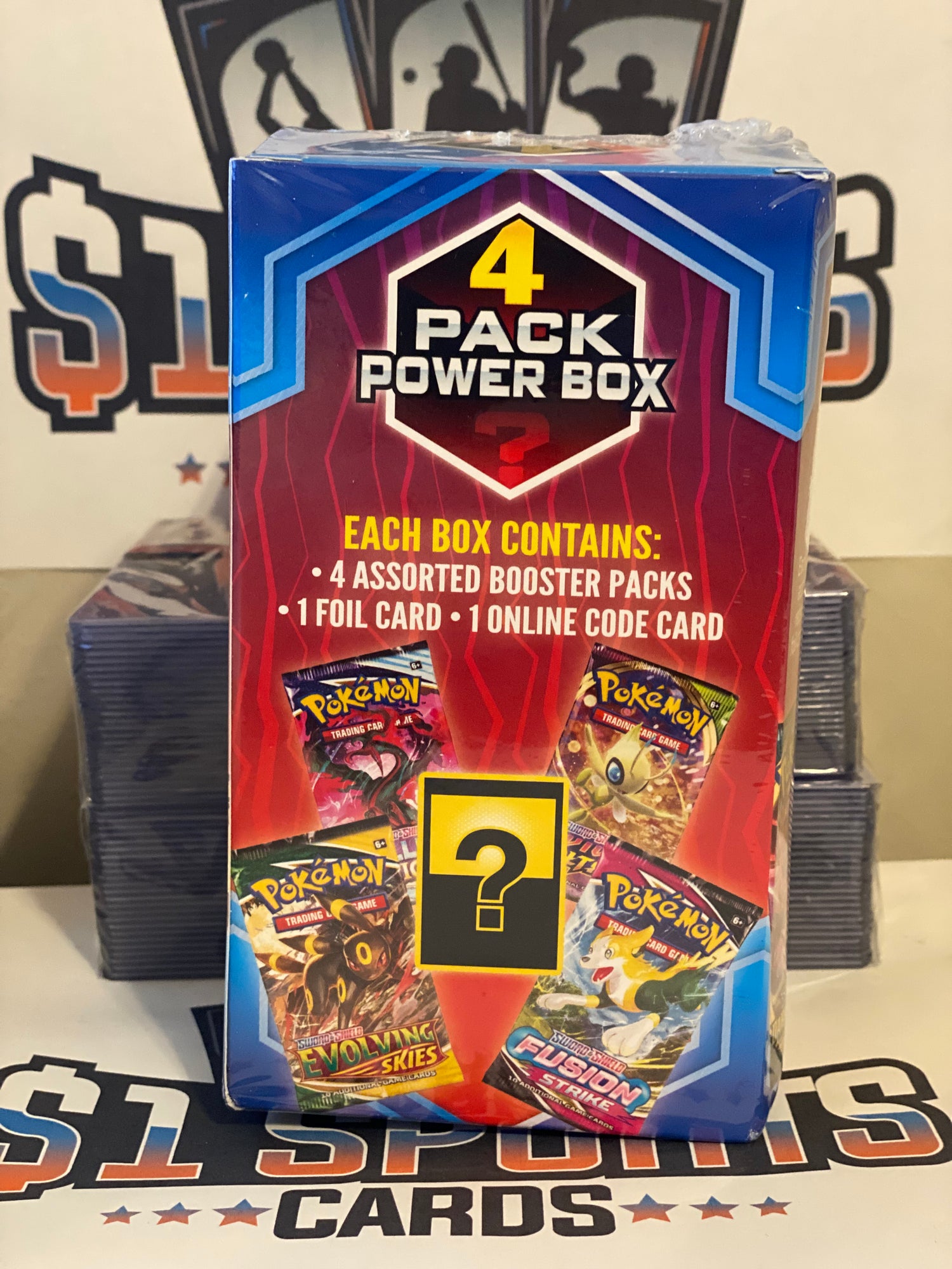 Pokémon TCG: 4 Pack Mystery Power Box
