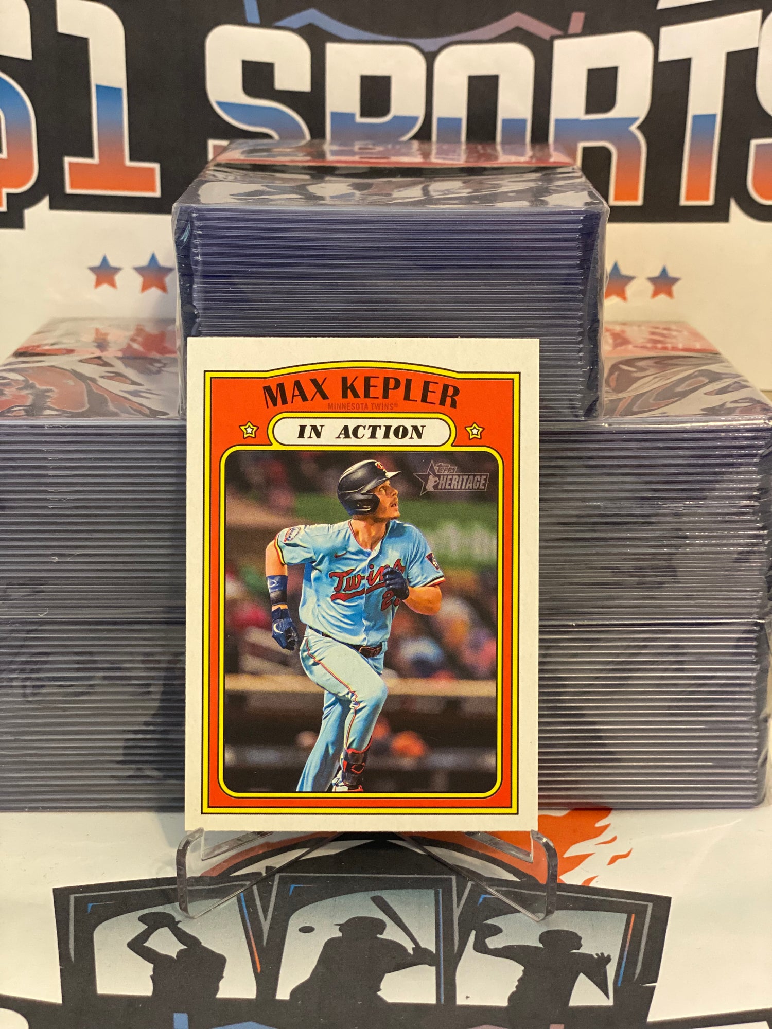 2021 Topps Heritage (In Action) Max Kepler #120