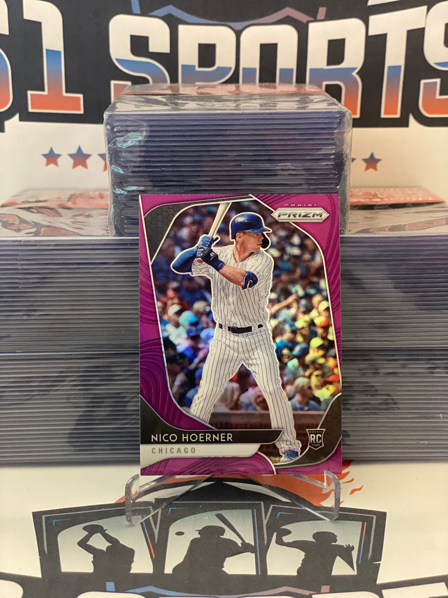 2020 Panini Prizm (Purple Prizm) Nico Hoerner Rookie #30