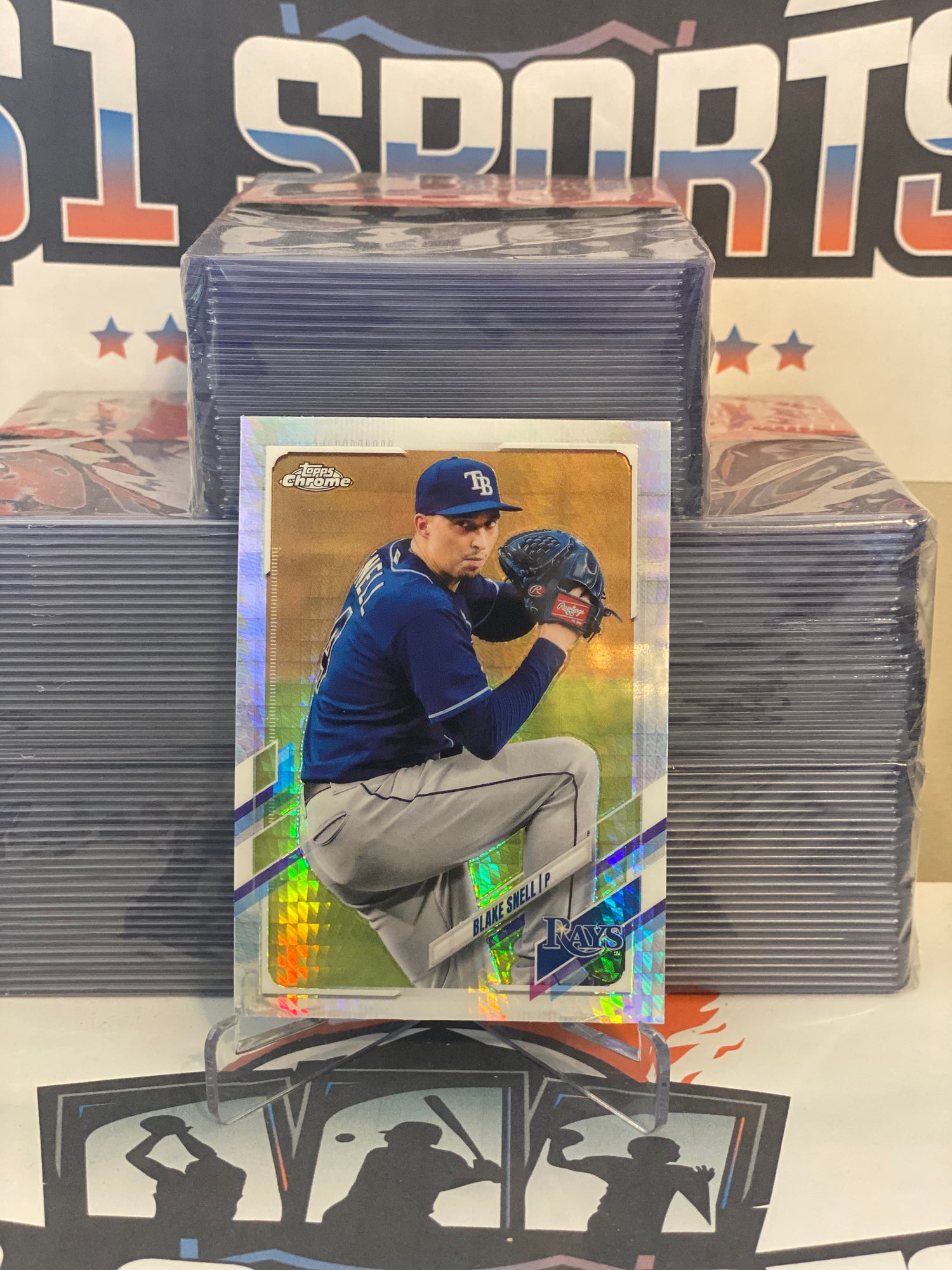 2021 Topps Chrome (Prism Refractor) Blake Snell #43