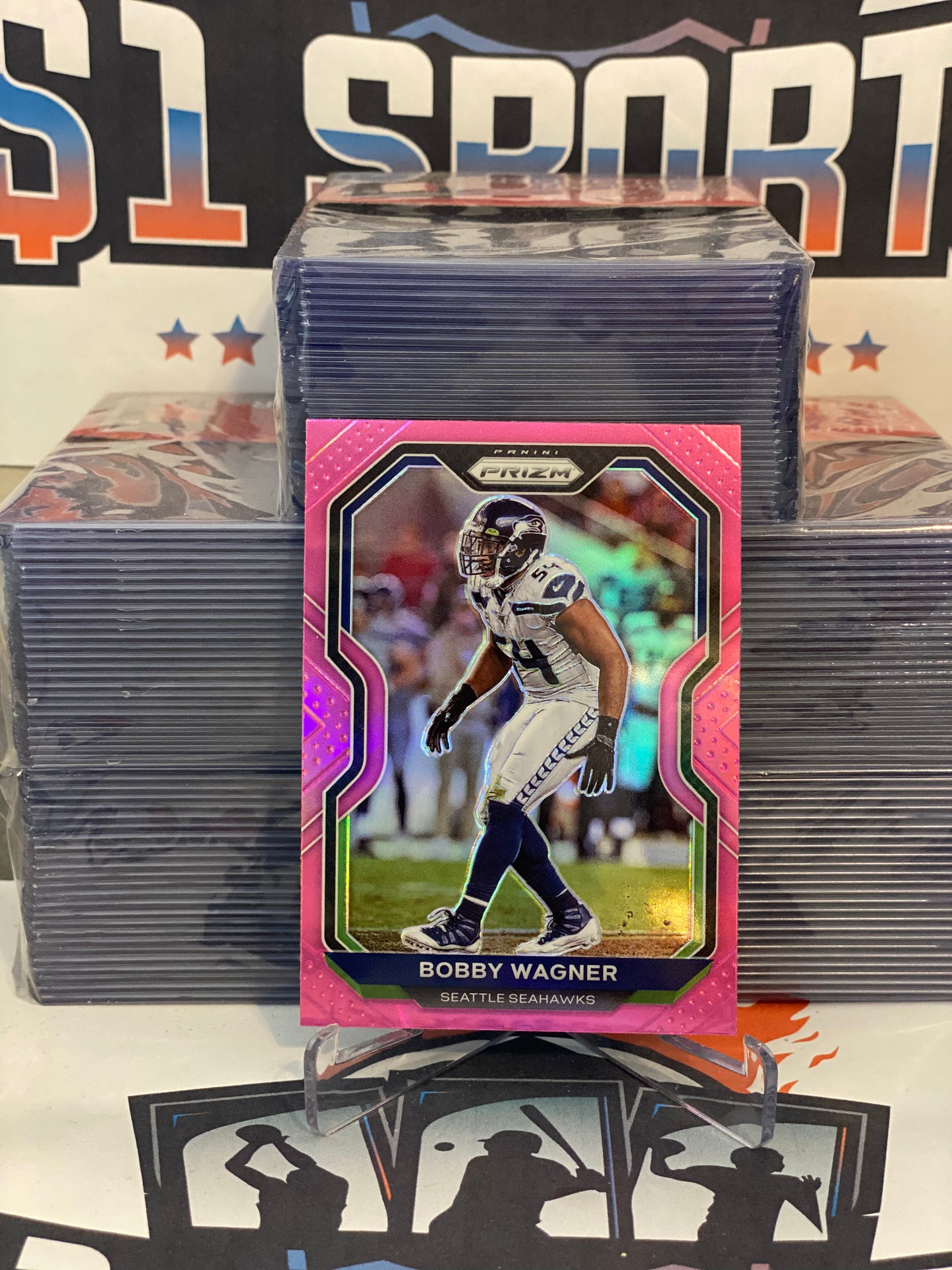 2020 Panini Prizm (Pink Prizm) Bobby Wagner #296