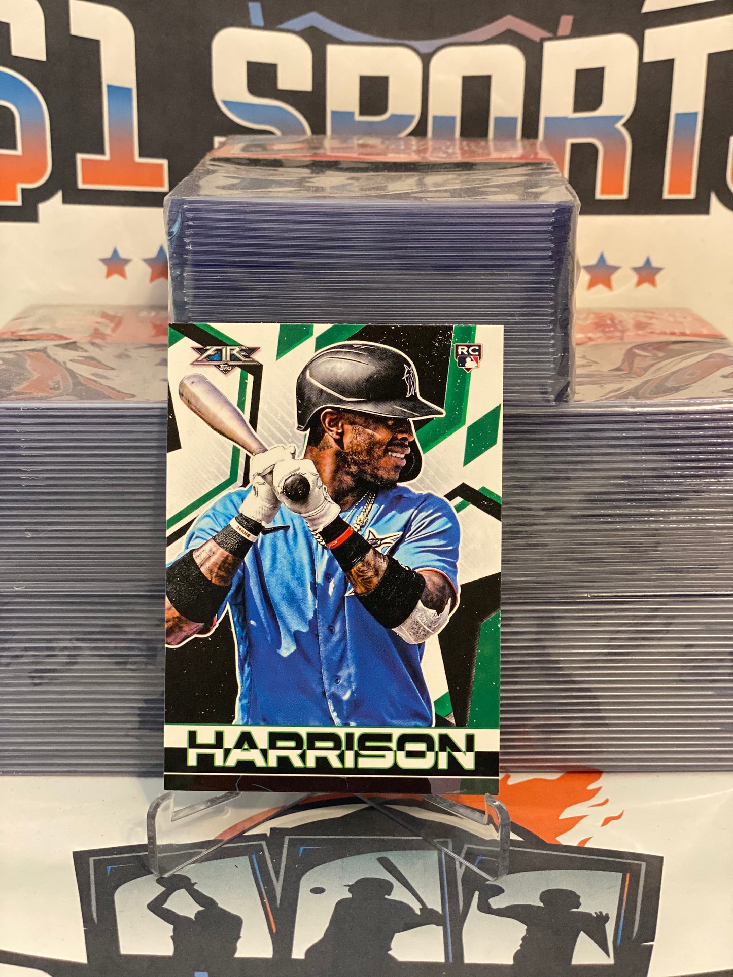 2021 Topps Fire Monte Harrison Rookie #181