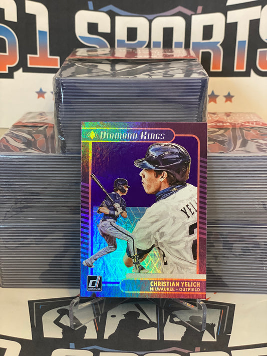 2021 Donruss (Diamond Kings; Holo Foil) Christian Yelich #24