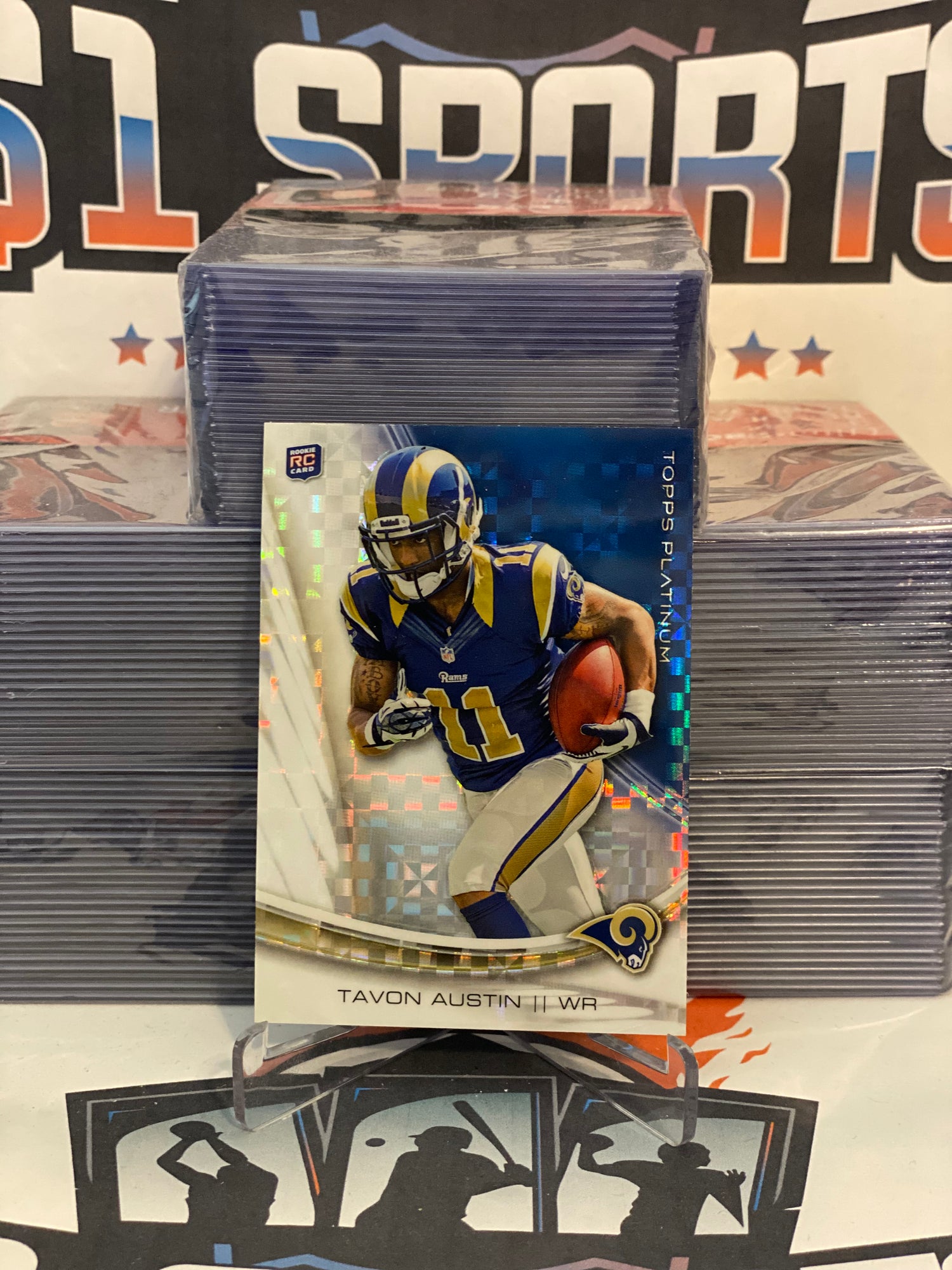 2013 Topps Platinum Tavon Austin Rookie #123