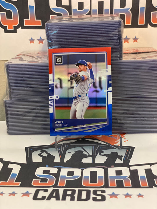 2020 Donruss Optic (Red, White & Blue Prizm 105/150) Whit Merrifield #188