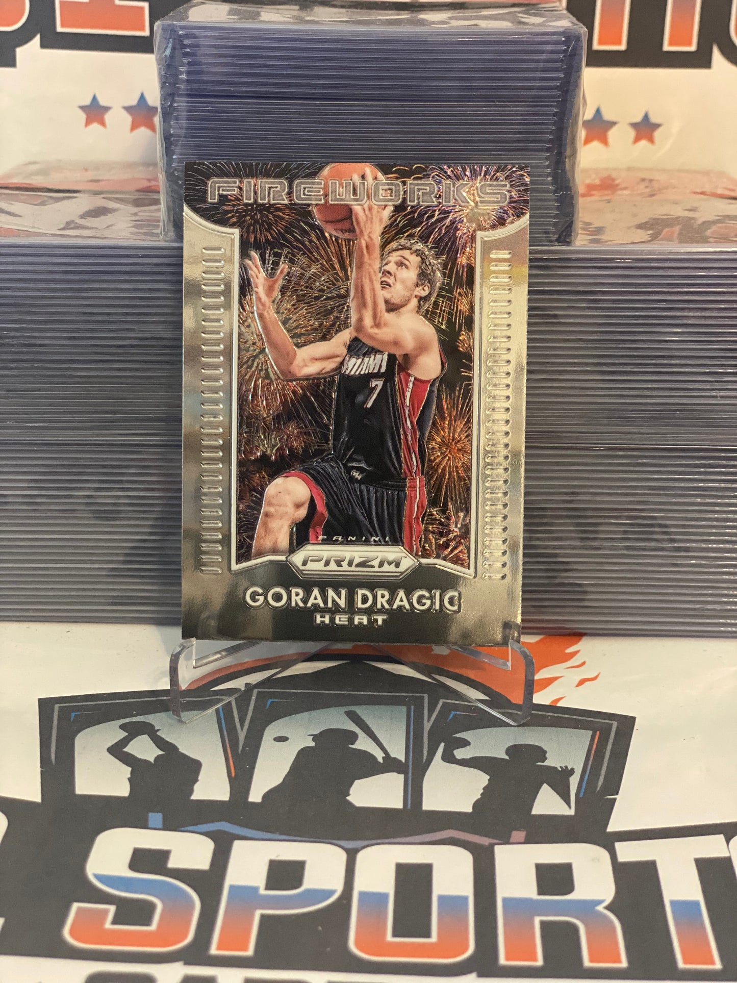 2015 Panini Prizm (Fireworks) Goran Dragic #14