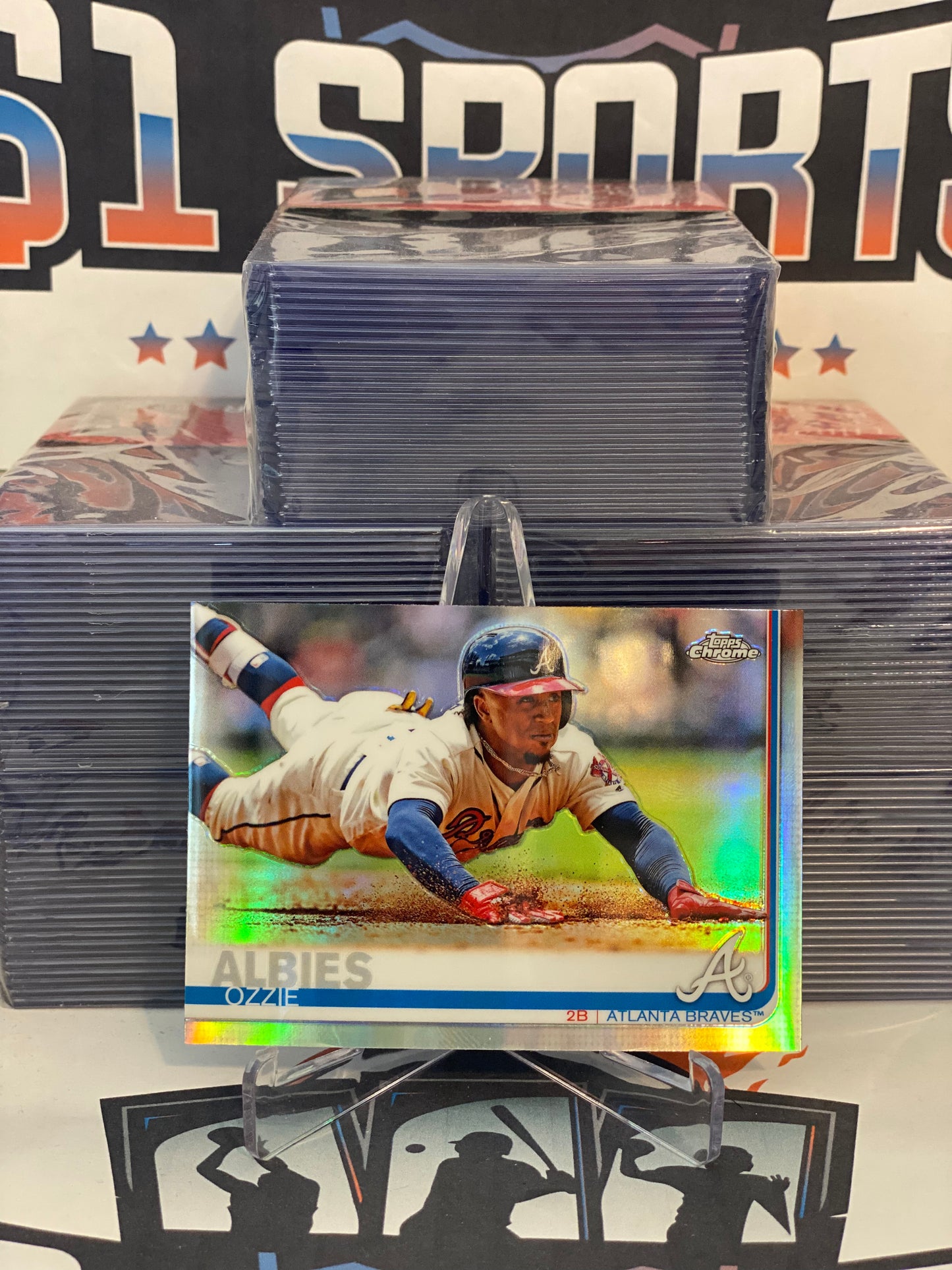 2019 Topps Chrome (Refractor) Ozzie Albies #57