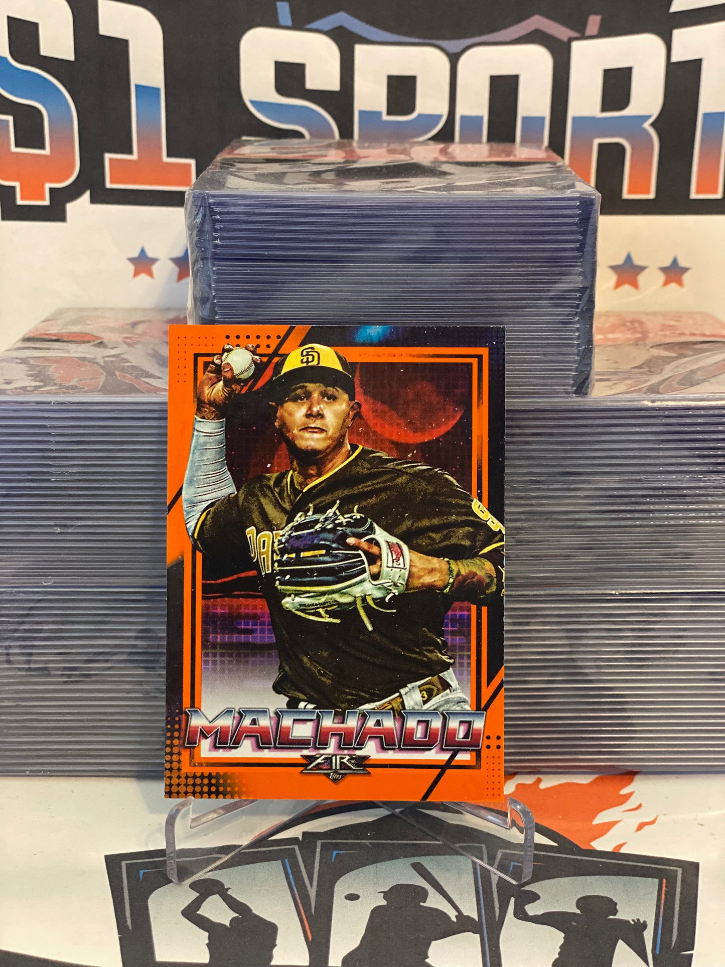 2020 Topps Fire (Orange 088/299) Manny Machado #132