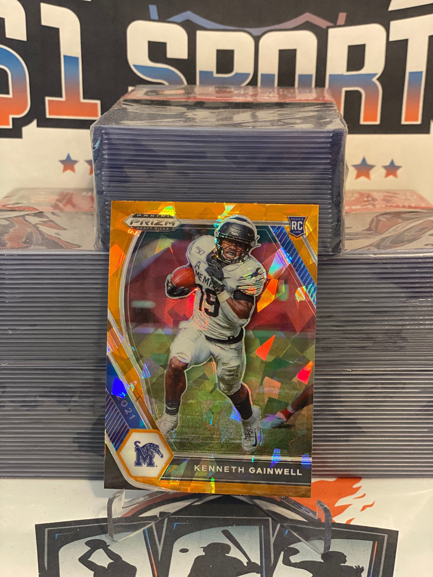 2021 Panini Prizm Draft Picks (Orange Ice Prizm) Kenneth Gainwell Rookie #113