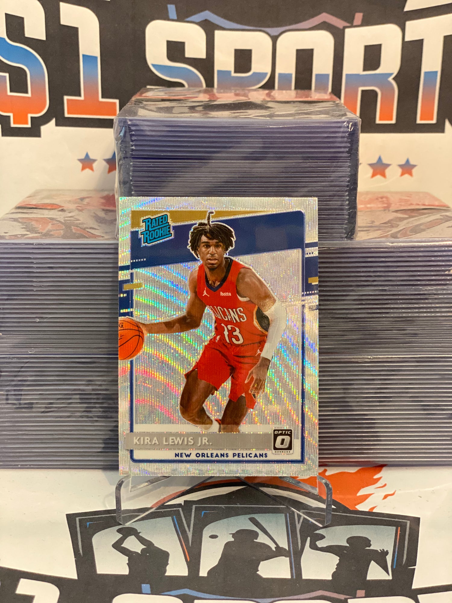 2020 Donruss Optic (Fanatics Prizm, Rated Rookie) Kira Lewis Jr. #163