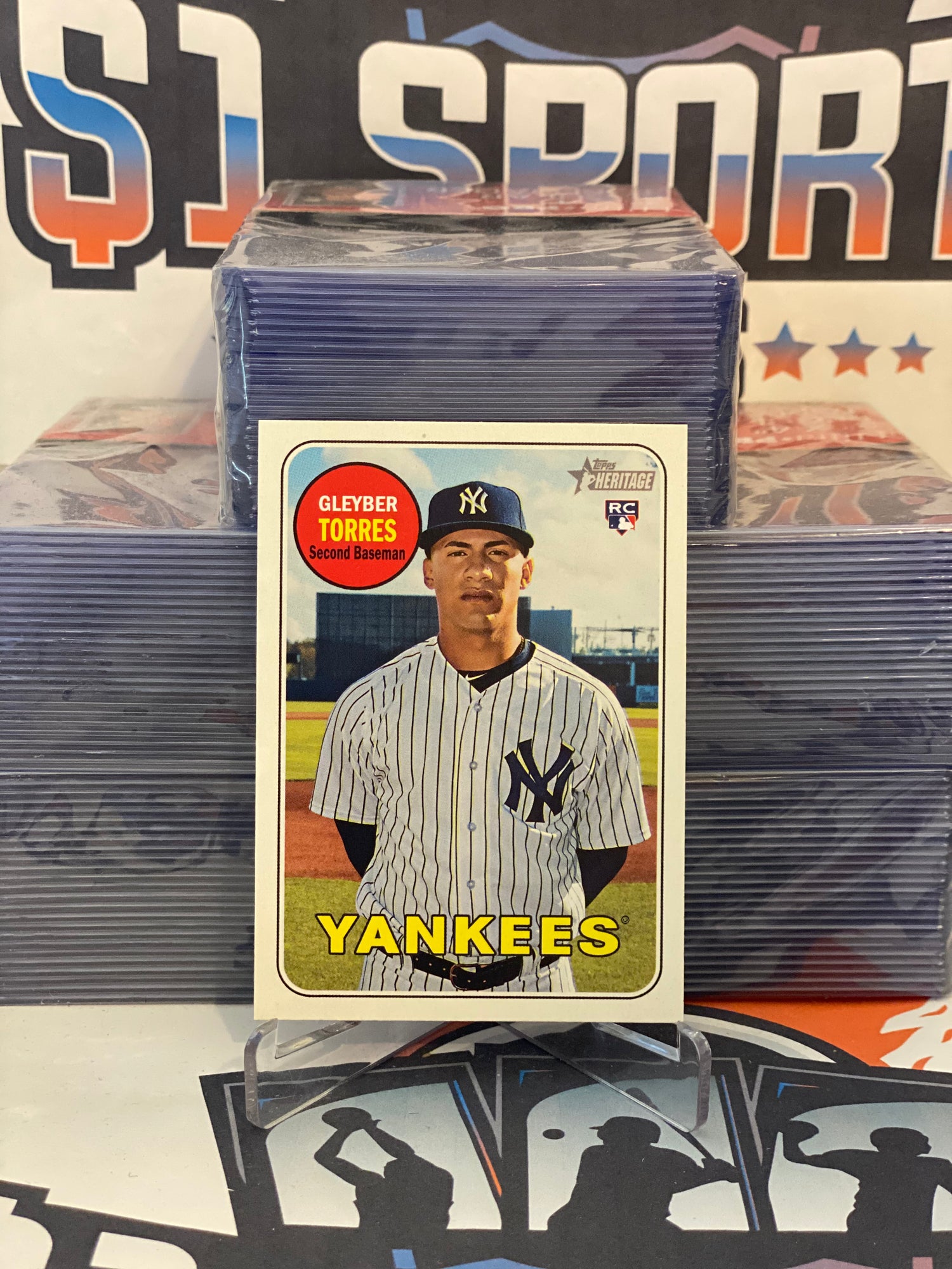 2018 Topps Heritage Gleyber Torres Rookie #603