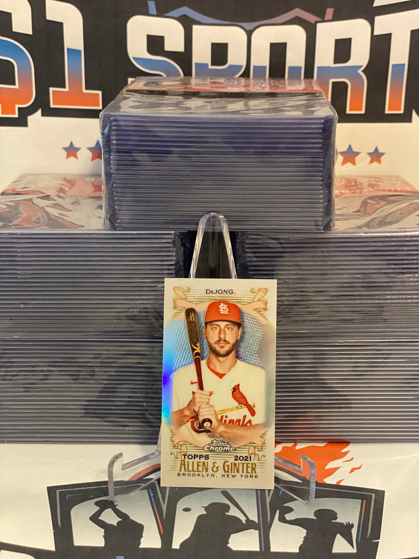 2021 Topps Allen & Ginter Chrome (Mini Refractor) Paul DeJong #41