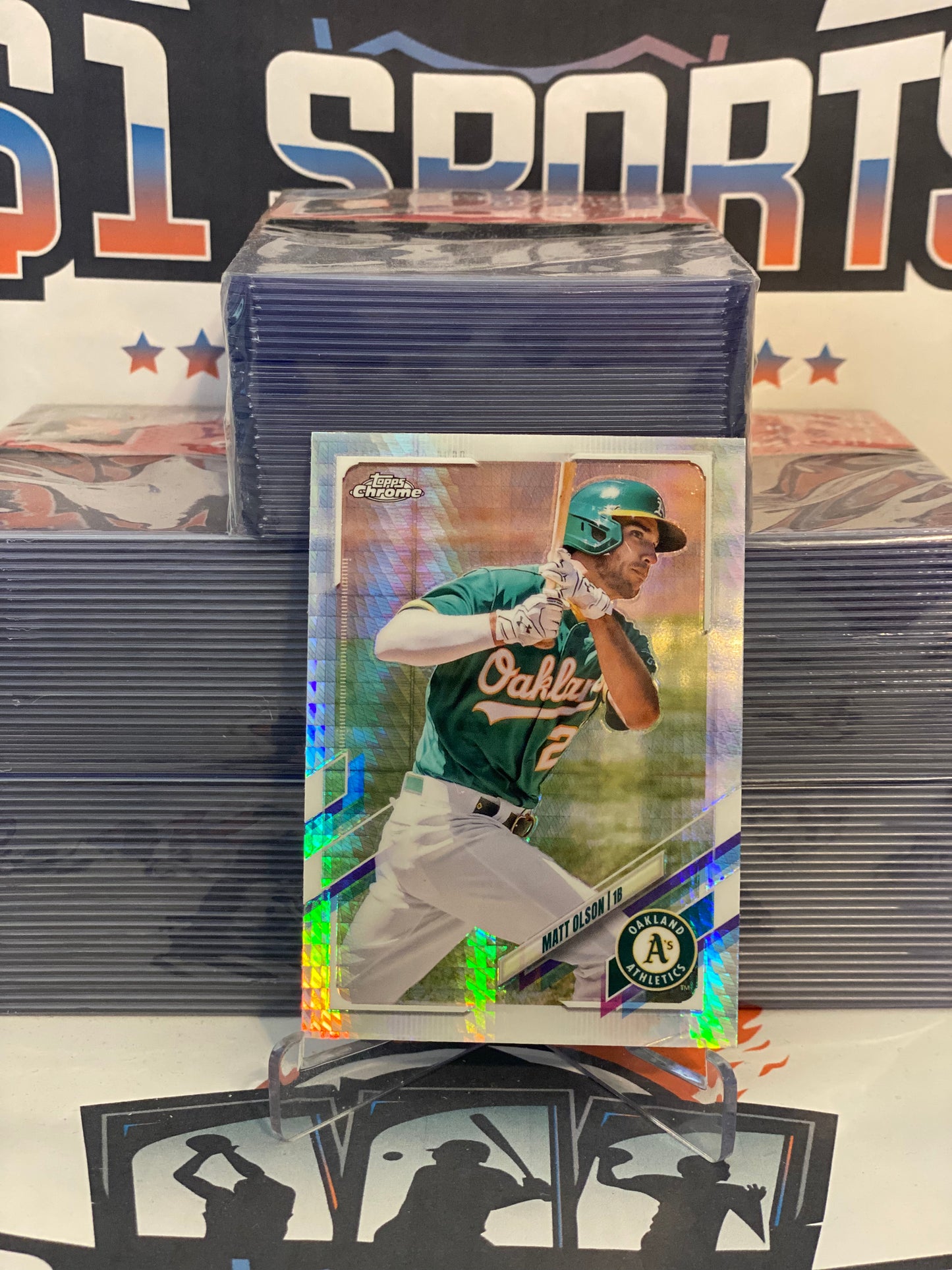 2021 Topps Chrome (Prism Refractor) Matt Olson #48