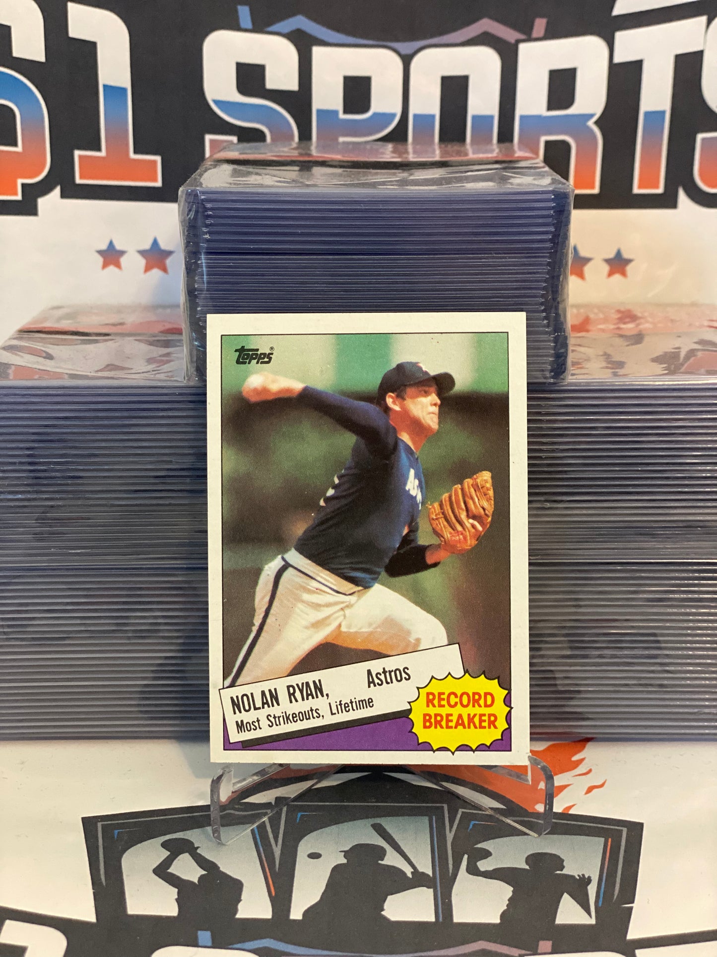 1985 Topps (Record Breaker) Nolan Ryan #7