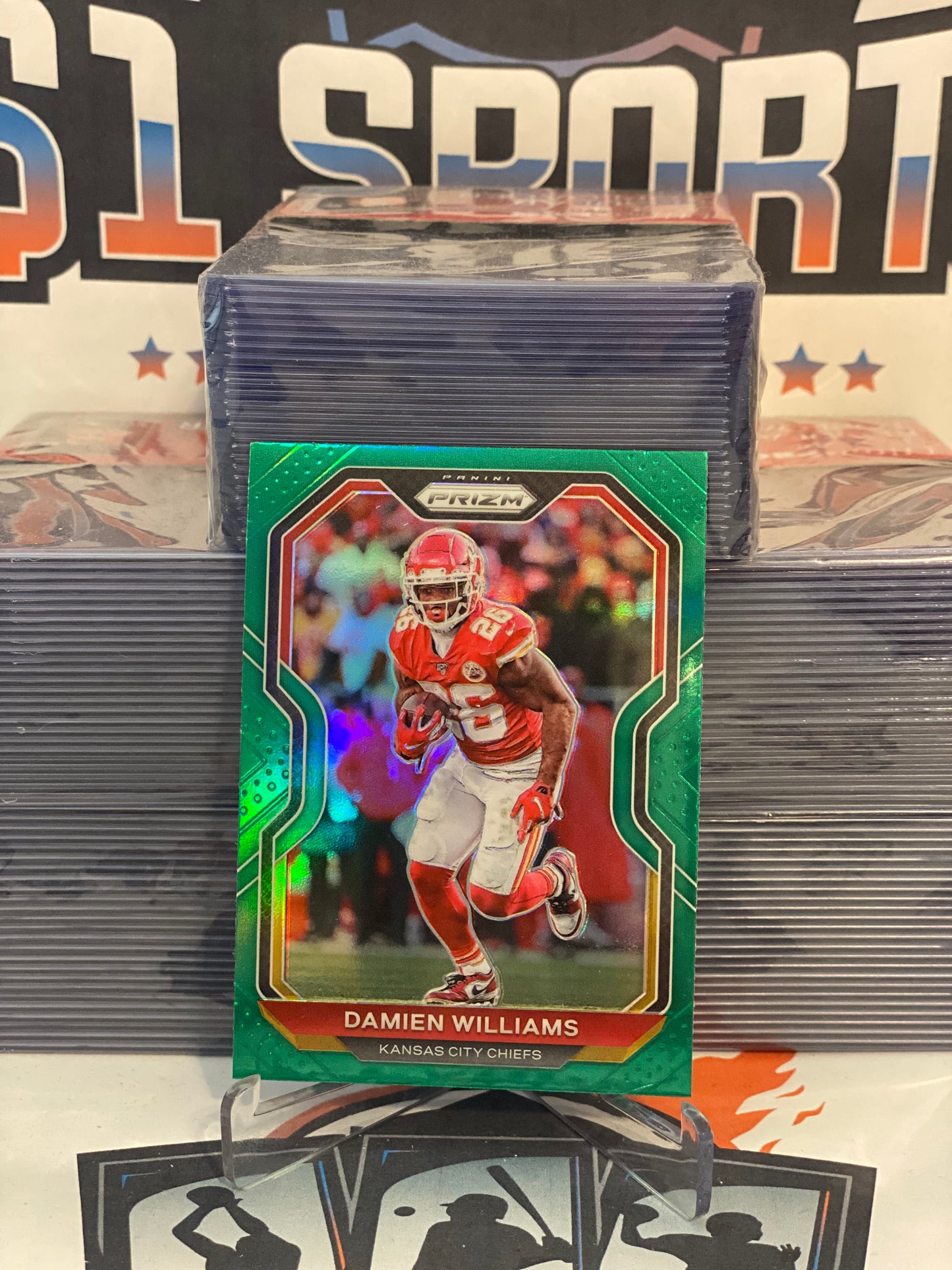 2020 Panini Prizm (Green Prizm) Damien Williams #128