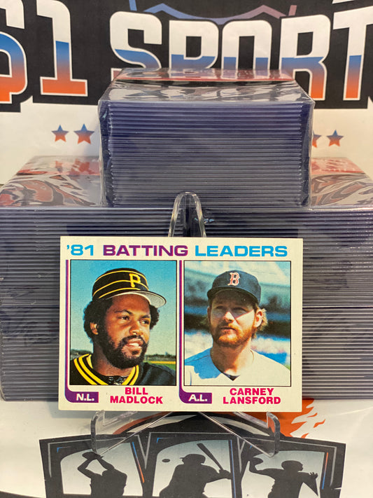 1982 Topps (1981 Batting Leaders) Bill Madlock & Carney Lansford #161