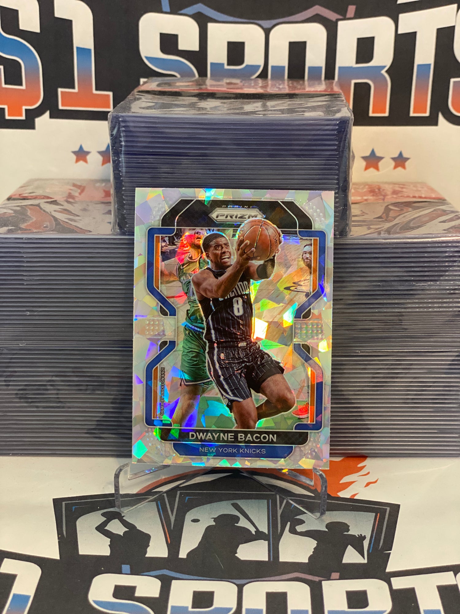 2021 Panini Prizm (Ice Prizm) Dwayne Bacon #197