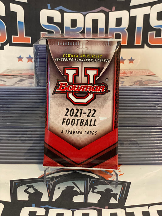 2021-22 Bowman University NFL Football Retail Pack