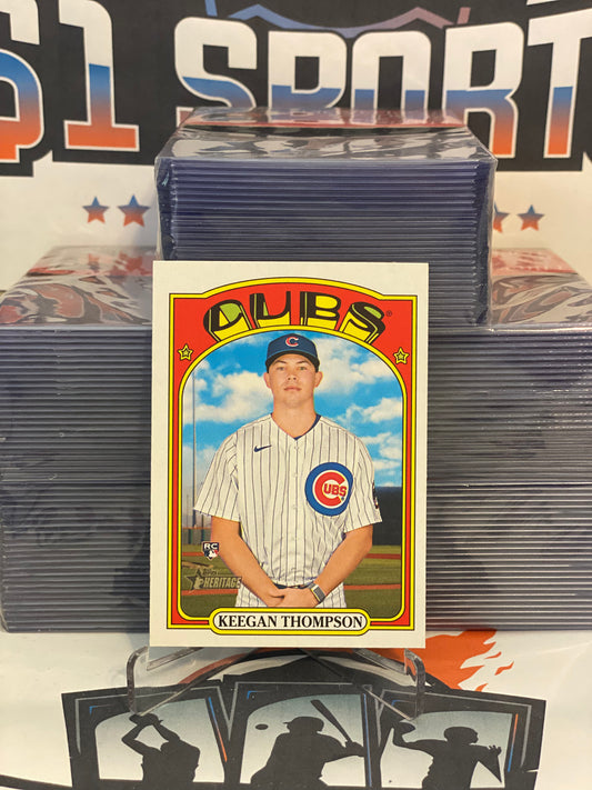 2021 Topps Heritage Keegan Thompson Rookie #588