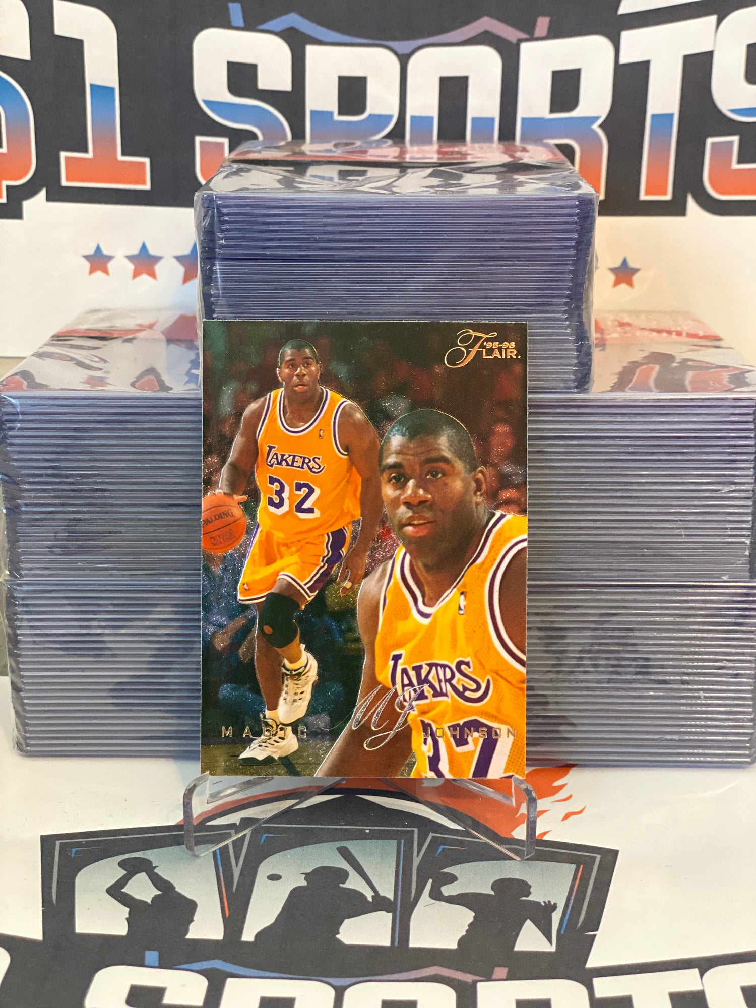 1995 Fleer Flair Magic Johnson #173