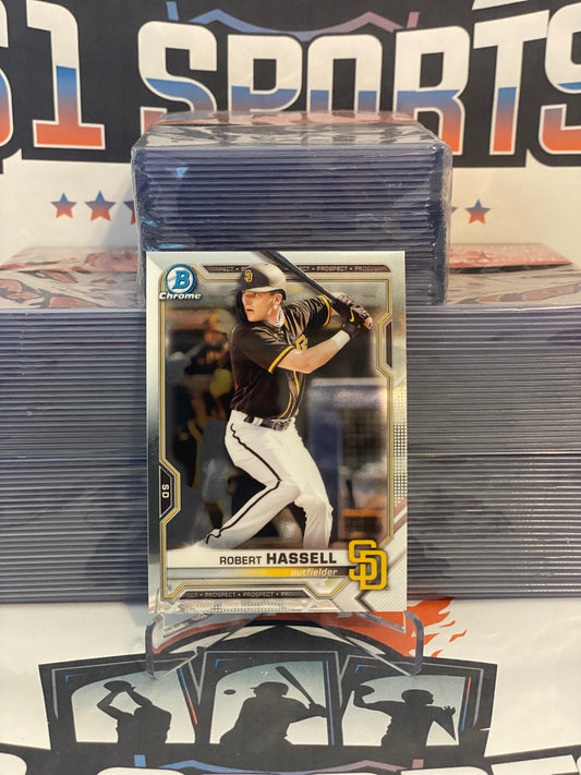 2021 Bowman Chrome Prospects Robert Hassell #BCP-225