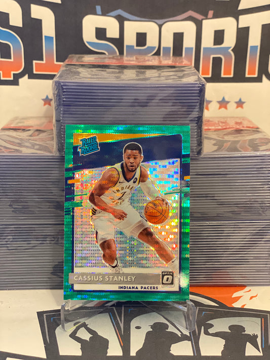 2020 Donruss Optic (Fanatics Green Prizm, Rated Rookie) Cassius Stanley #199