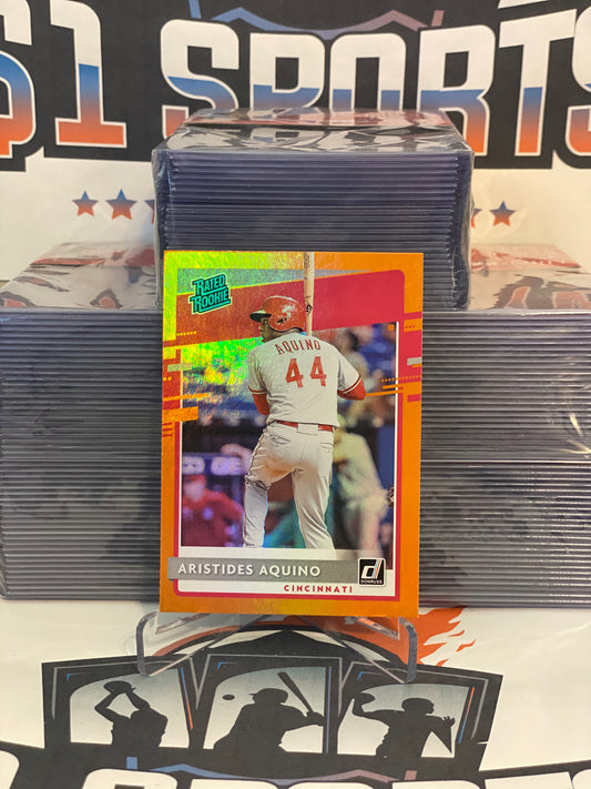 2022 Donruss (Orange Foil, Rated Rookie) Aristides Aquino #39