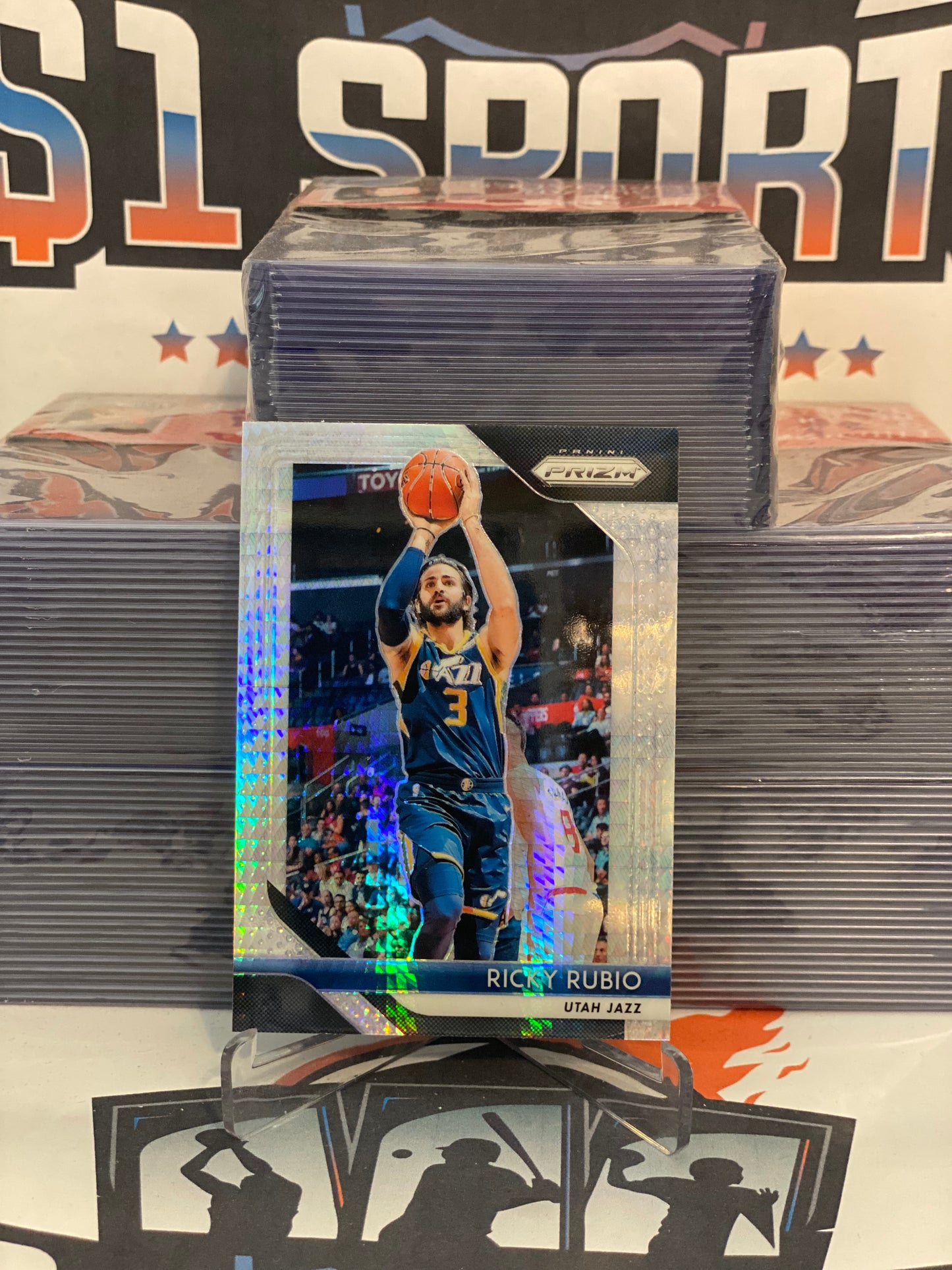 2018 Panini Prizm (Hyper Prizm) Ricky Rubio #133