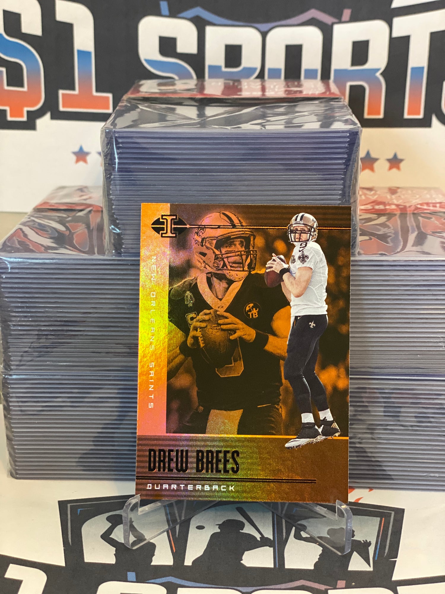 2019 Panini Illusions (Orange) Drew Brees #42