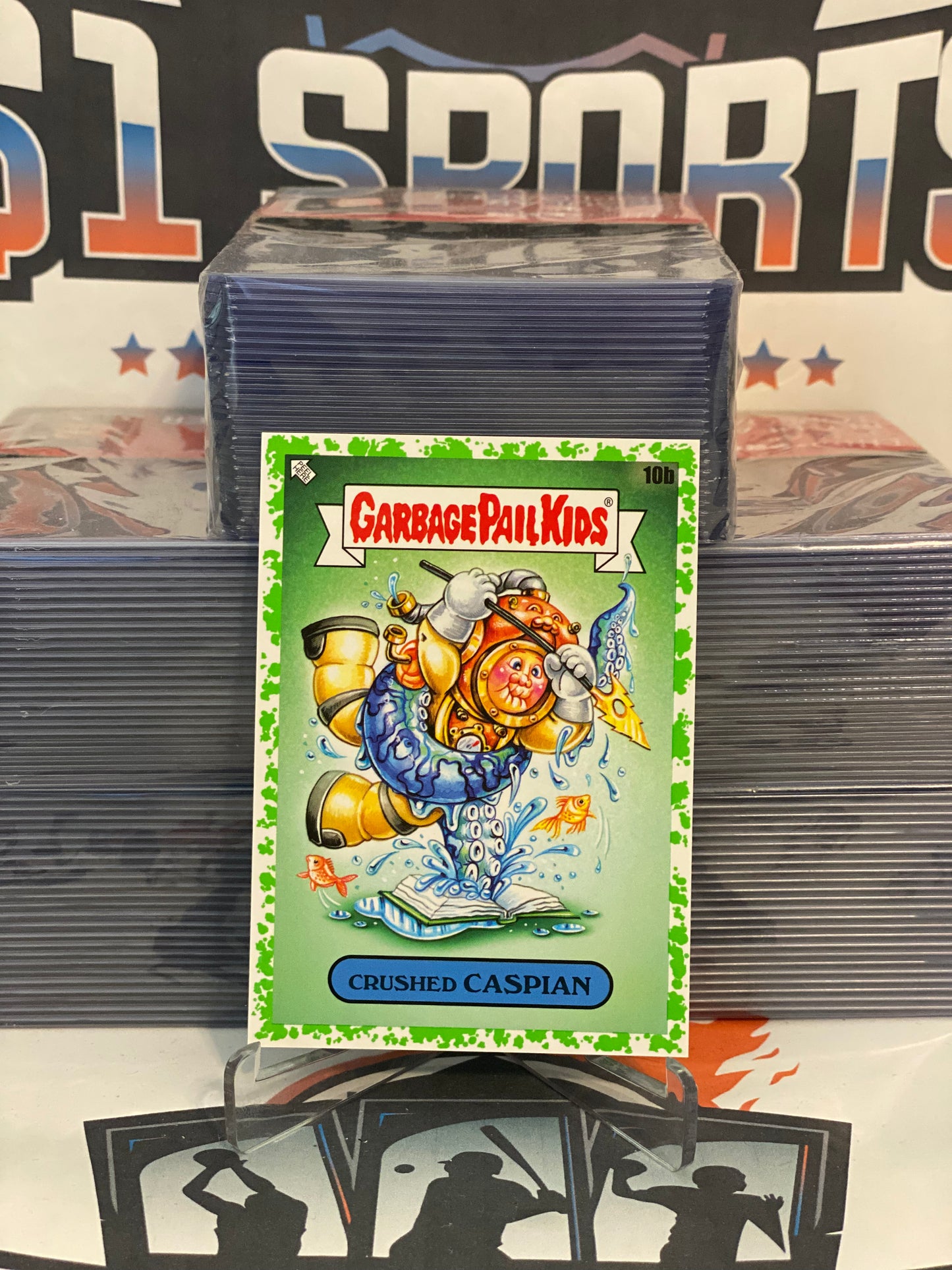 2022 Garbage Pail Kids Book Worms (Booger) Crushed Caspian #10b