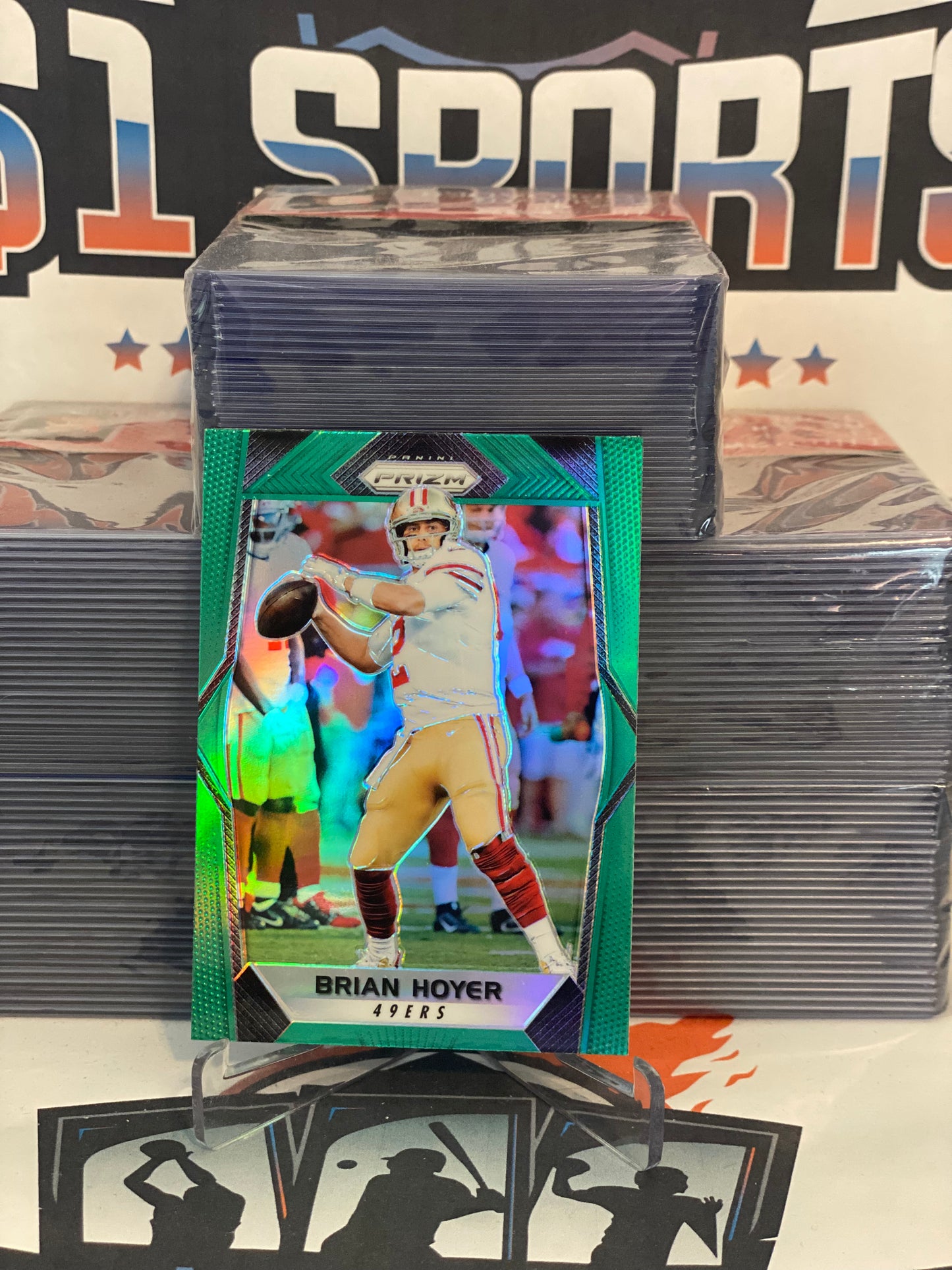 2017 Panini Prizm (Green Prizm) Brian Hoyer #164