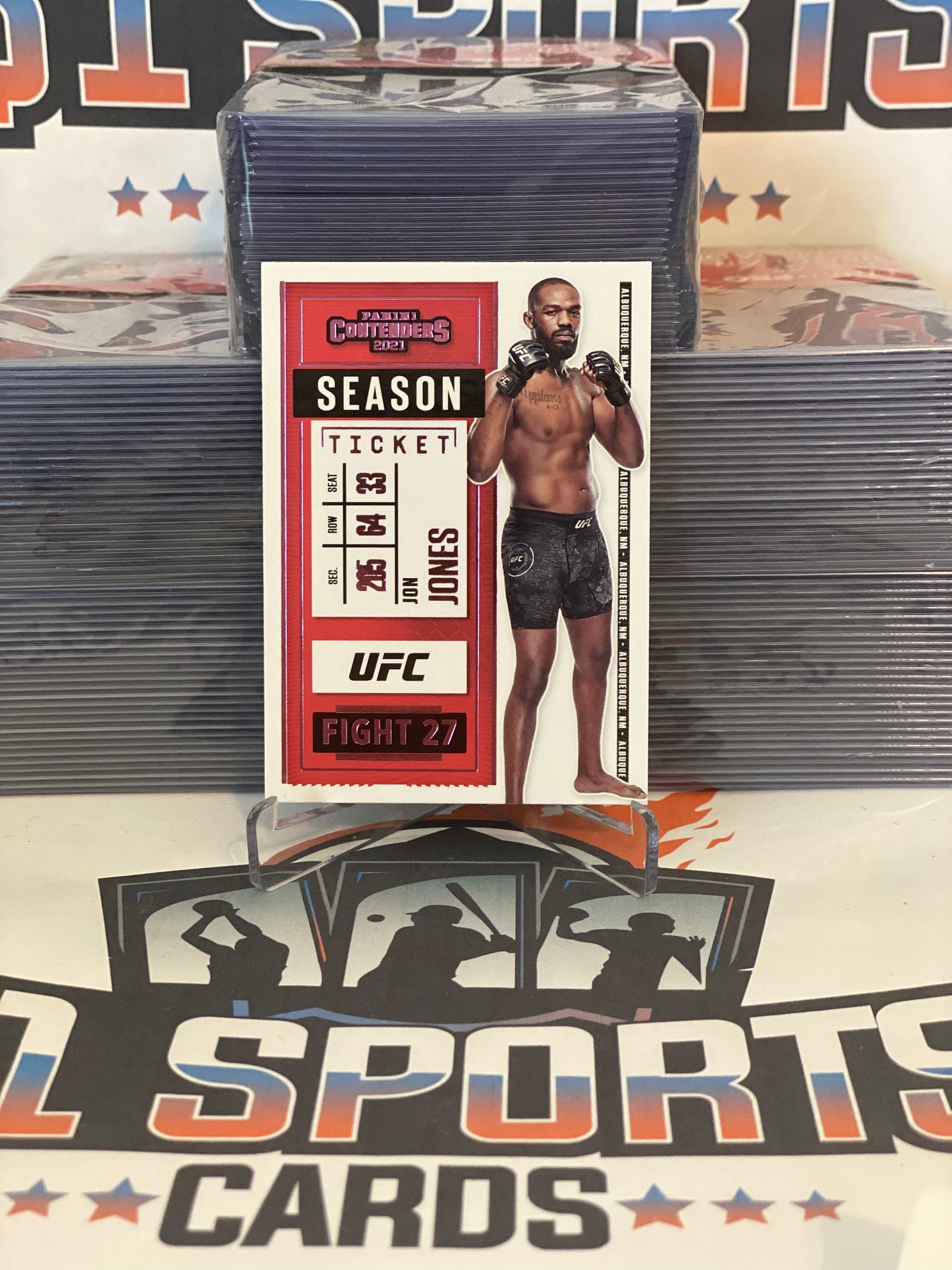 2021 Panini Chronicles (Pink, Contenders) Jon Jones #9