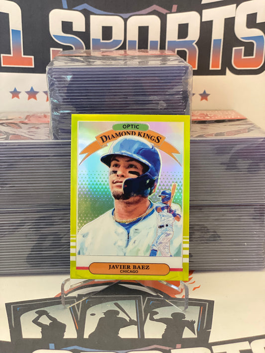 2019 Donruss Optic (Lime Green Prizm, Diamond Kings) Javier Baez #22